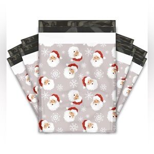 Christmas Santa 20 Poly Mailers red white grey pack of 20 size 10 x 13